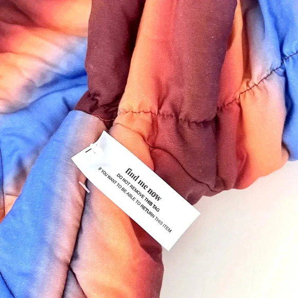 Find Me Now Aurora Puffer Copper Gradient Zip- Up Boxy Tencel Jacket Size XL/XXL - Picture 16 of 16